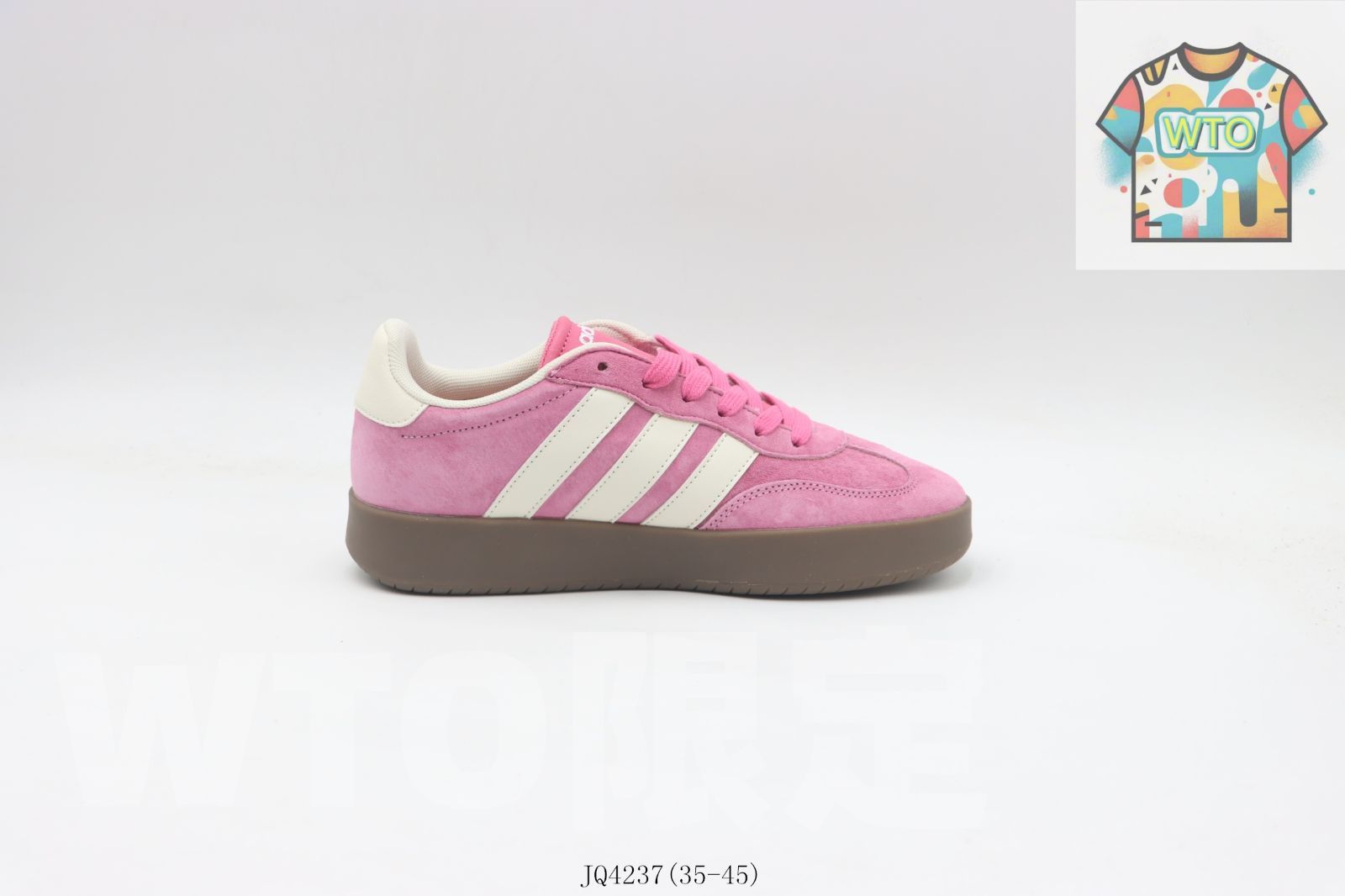 今日 Adidas アディダス クローバー ロートップ スケートシューズ ピンク JQ4237-WTO輸入2