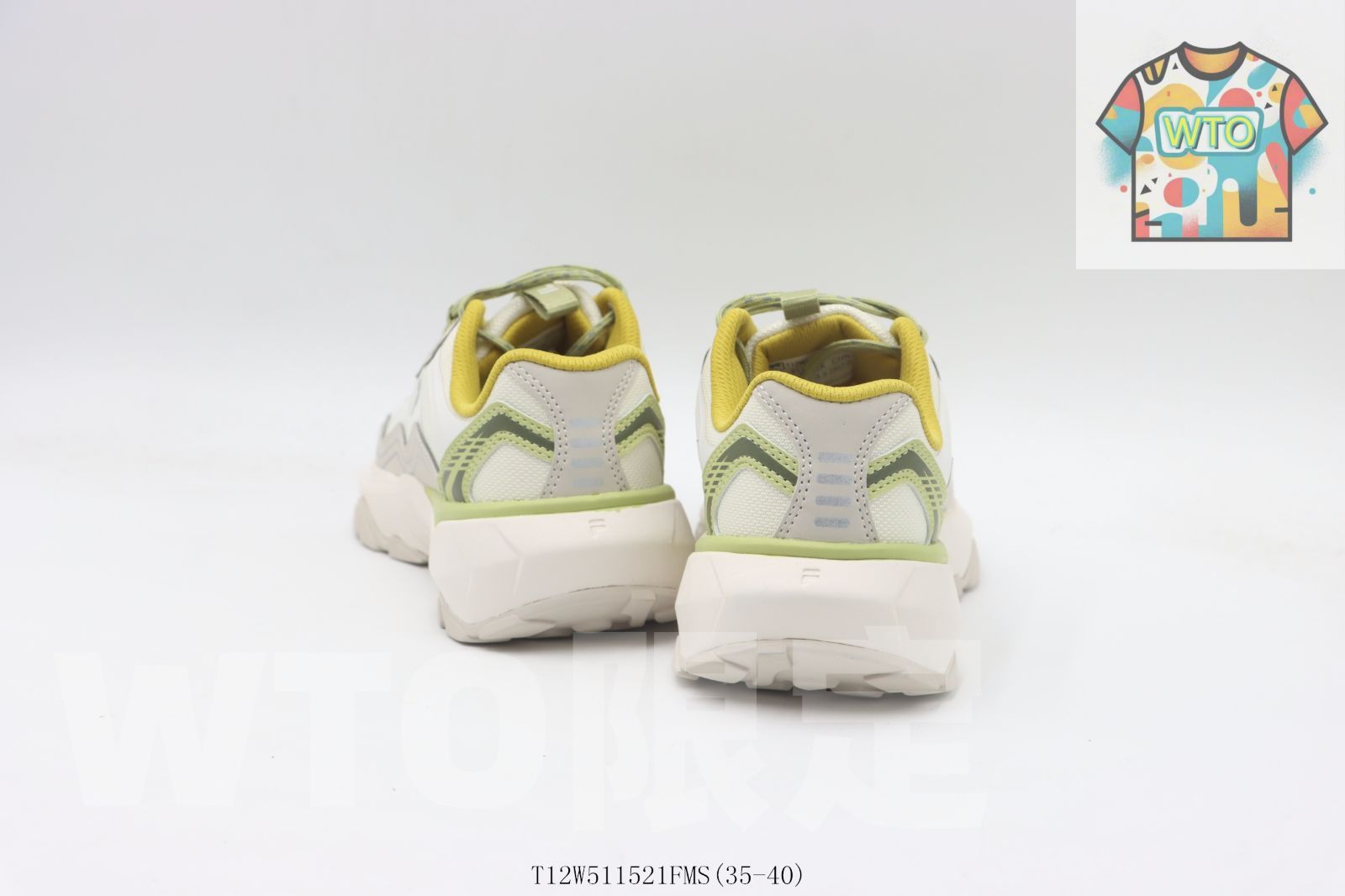  今日 フィラ FILA ダッドシューズ 白黄 White Yellow スニーカー 靴