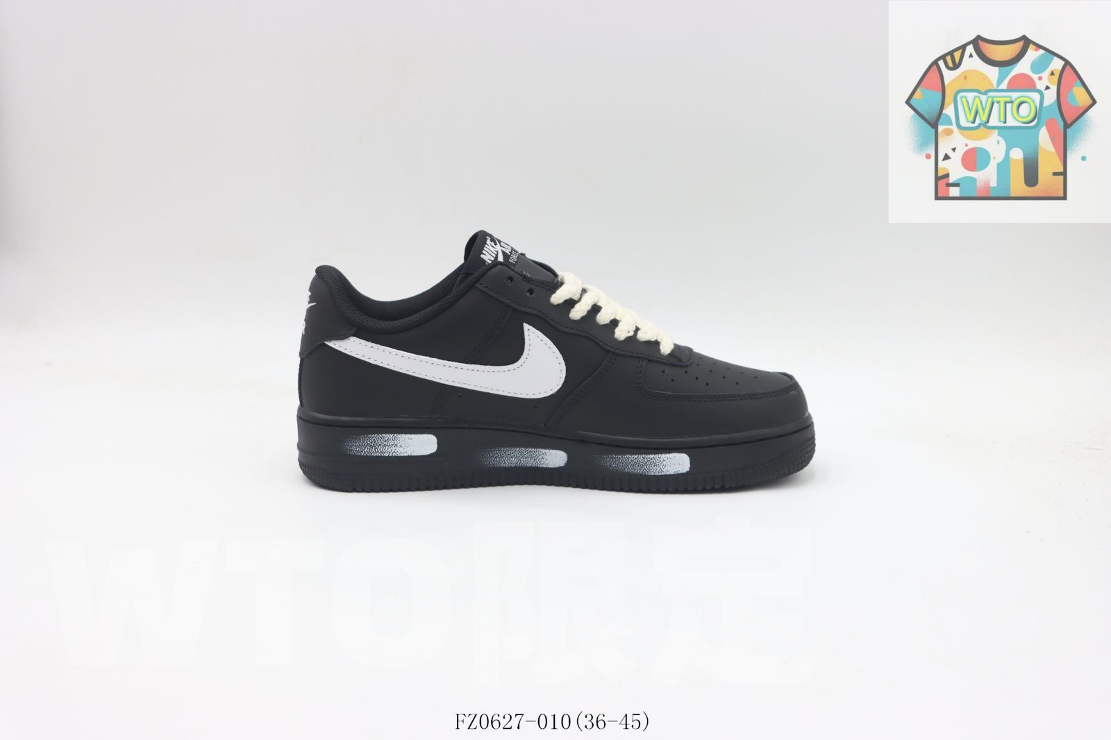 WTO通販 Nike ナイキ スケートシューズ FZ 0627-010 ブラックホワイト2-WTO輸入-QRZ 74