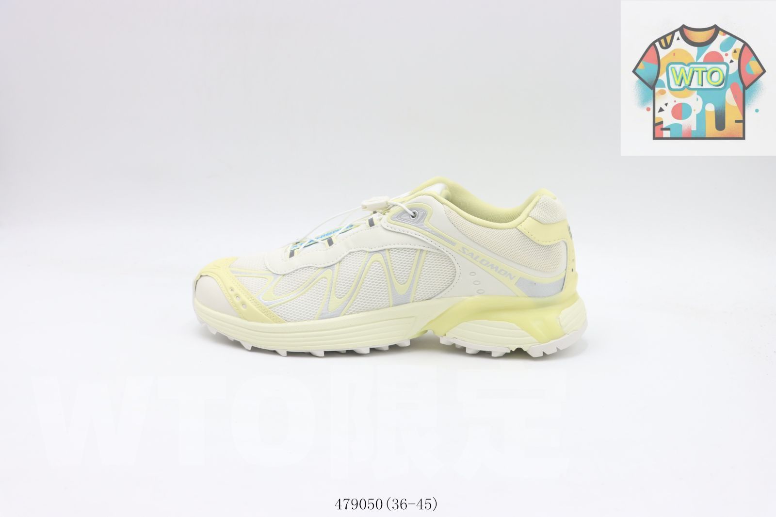 今日 Salomon サロモン 479050 白 しろ と黄 きいろ -WTO輸入2