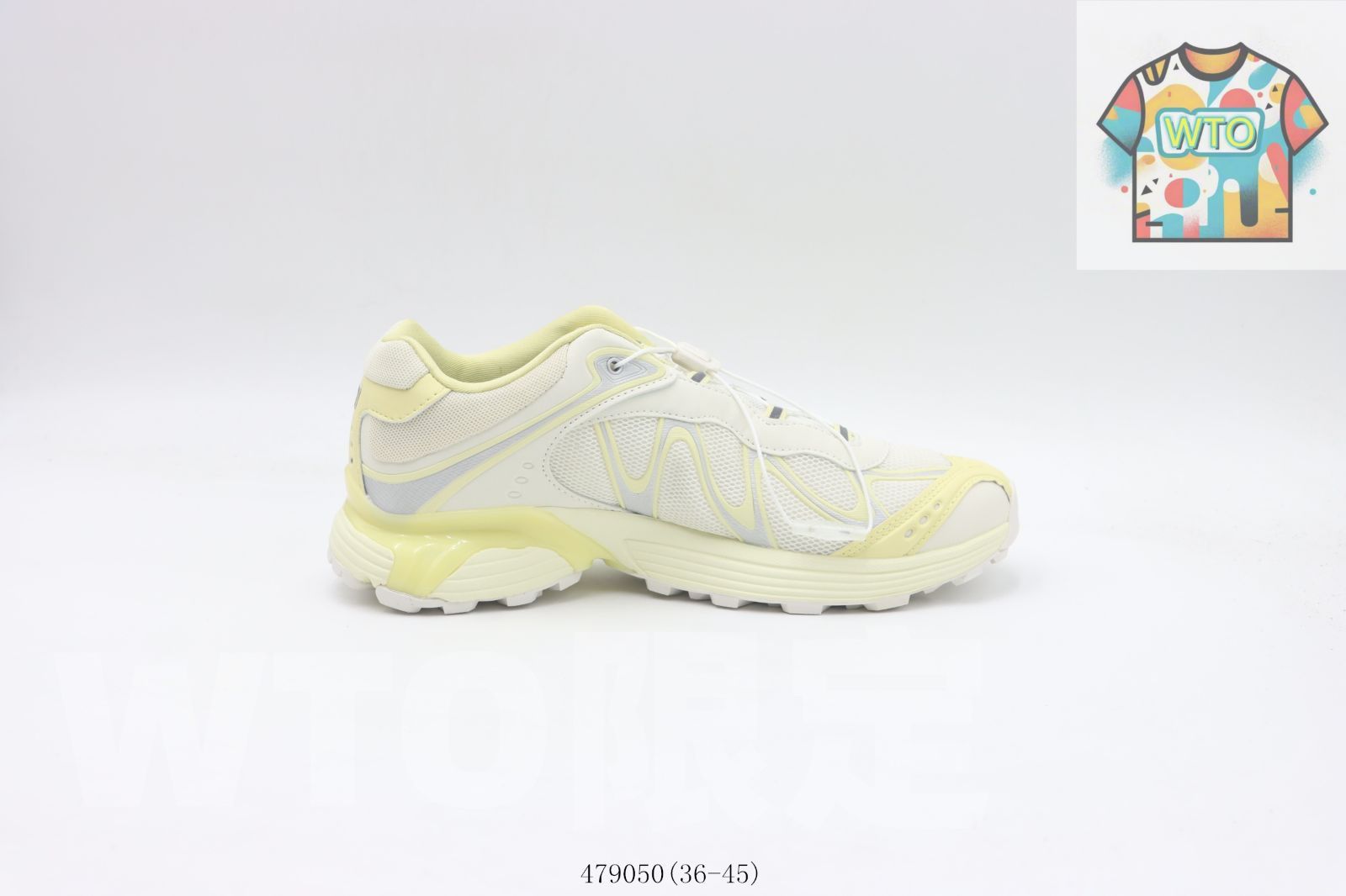 今日 Salomon サロモン 479050 白 しろ と黄 きいろ -WTO輸入2