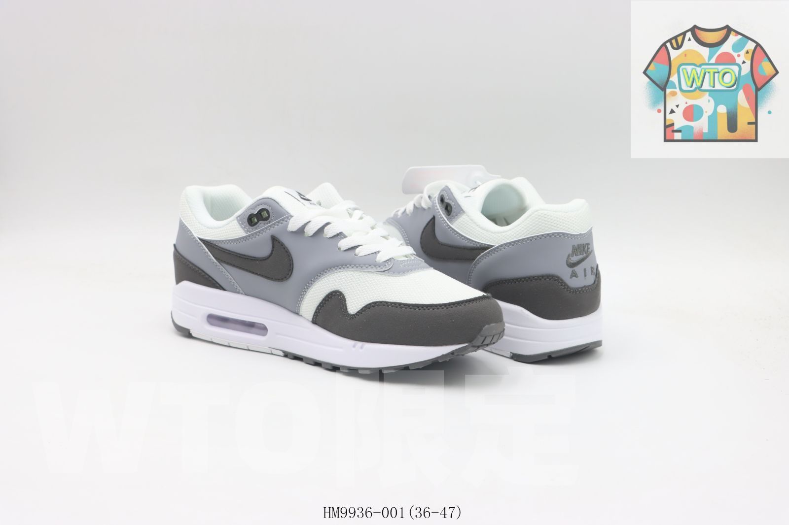  WTO通販 Nike ナイキ ランニングシューズ HM 9936-001 グレーホワイト2-WTO輸入-ATL 11 スニーカー 靴