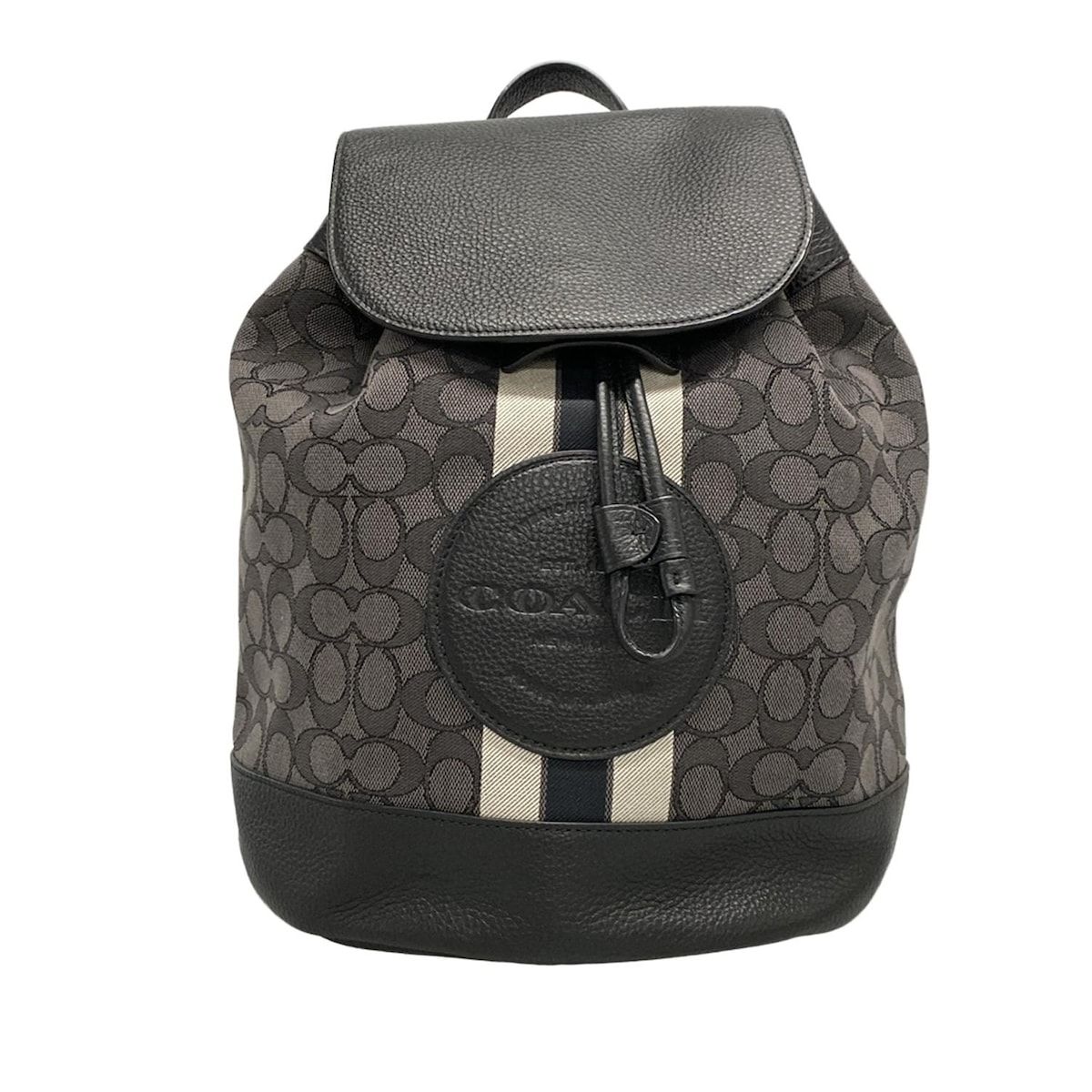 COACH(コーチ) リュックサック美品 デンプシー CE601 ライトグレー×黒 