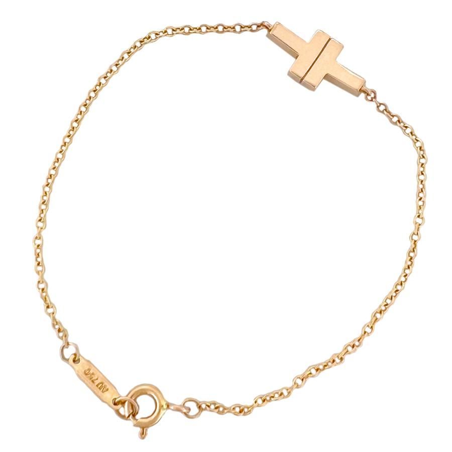 TIFFANY＆Co. ティファニー ブレス T TWO シングル チェーン 750 K18