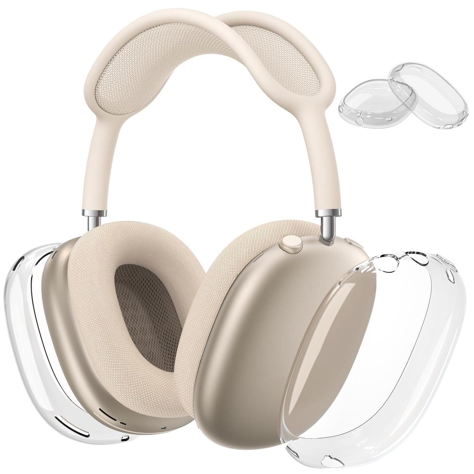 在庫セール】AirPods Maxヘッドフォン用ケースカバー クリア ソフト