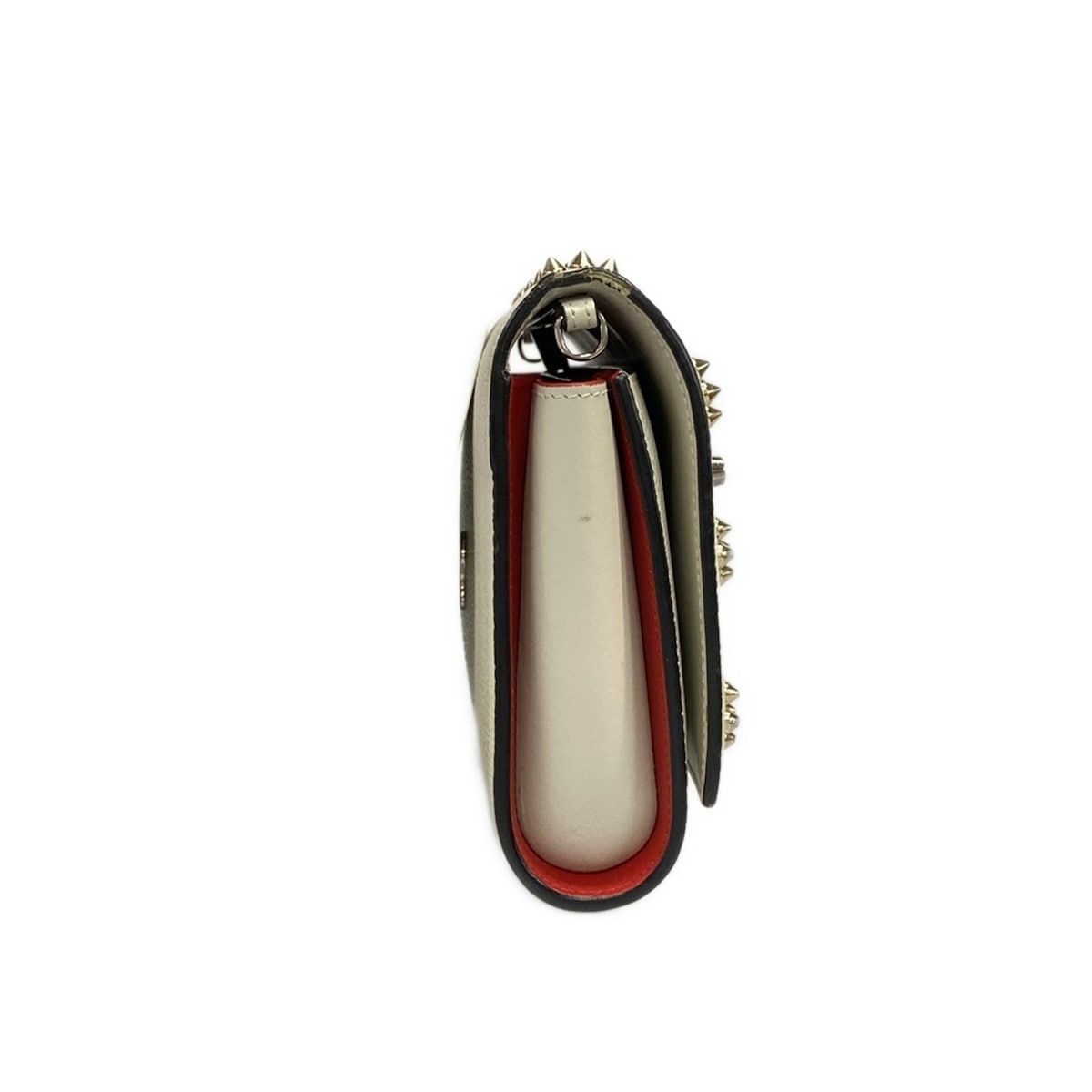 CHRISTIAN LOUBOUTIN クリスチャンルブタン クラッチバッグ パロマ クラッチ アイボリー ルビインザスカイスタッズ レザー