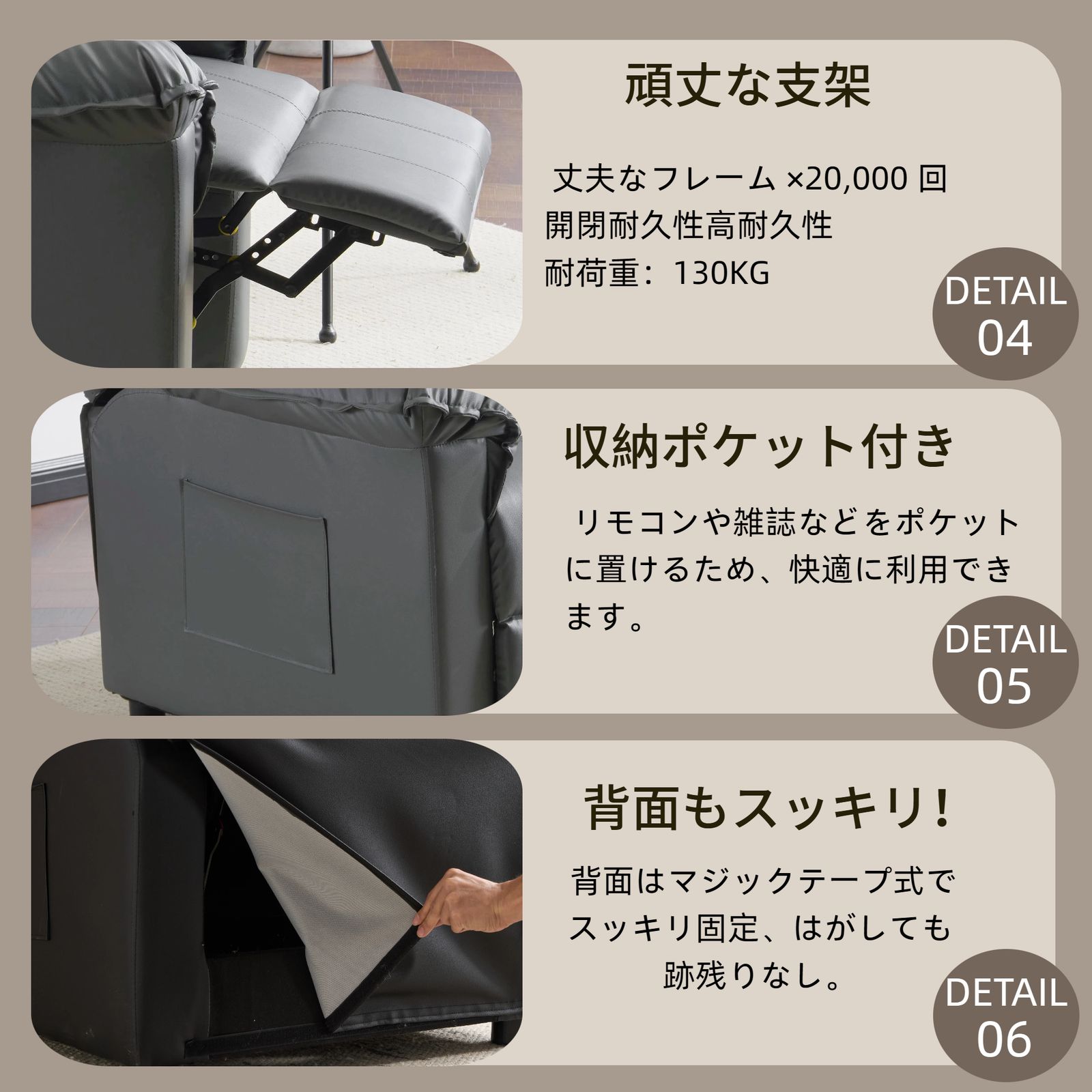 リクライニングソファー ソファー 1人掛け ゲーミングチェア PU 165度