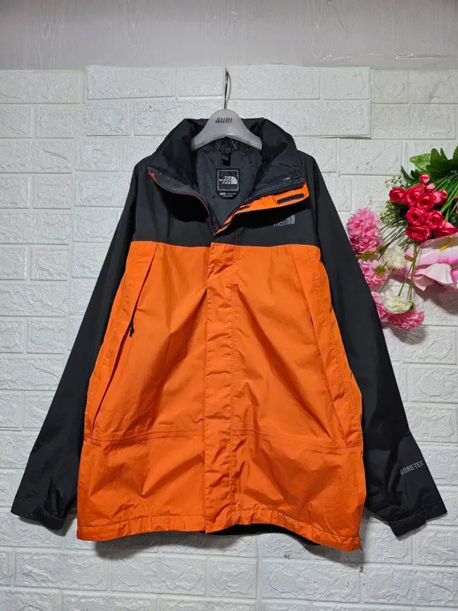 ほぼ新品 正規品 THE NORTH FACE ゴアテックス オレンジ ウィンド 