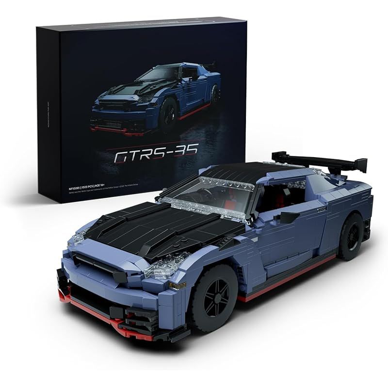 Nifeliz 車ブロック GTRS-35 スポーツカー 大人向け乗り物ブロックセット おもちゃ モデル オフィス 自宅インテリア向け｜車ファンへのギフト 1 323ピース NF10285 0