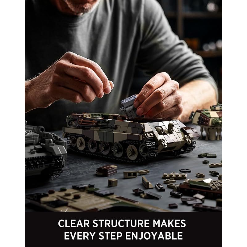  Nifeliz 虎王戦車ブロックおもちゃ 大人向け組み立てブロック 軍事モデル ミリタリーオモチャ オフィス 自宅インテリア向け プレゼント 1 267 ピース NF 10315 その他 ブロック玩具