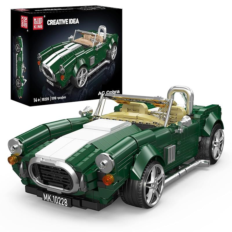 Mould King 10228 レトロクラシックカー ビルディングブロック 静態モデル 1198ピース 大人向け 組み立てキット 精密モデル ヴィンテージカー DIY 模型 ギフトにも に最適 0