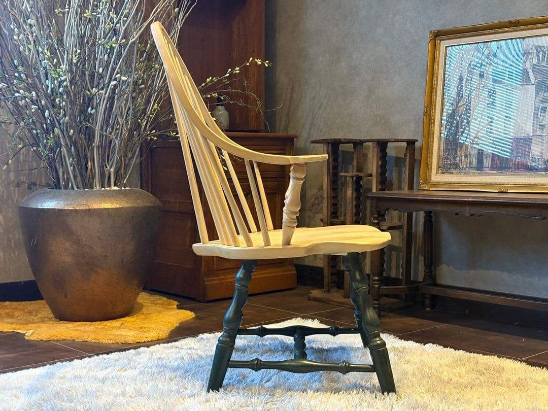 US製　フープバックチェア　ウィンザーチェア アンティーク ビンテージ SZ US製 フープバックチェア ウィンザーチェア アンティーク ビンテージ