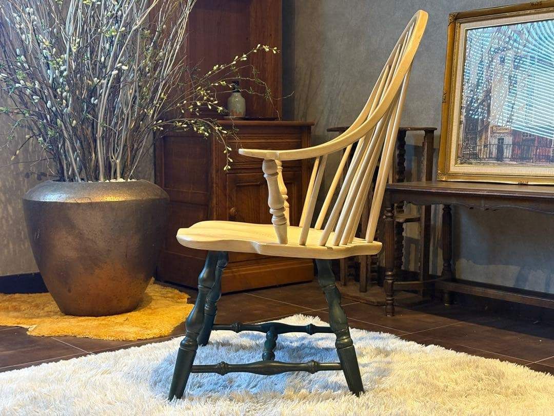 US製　フープバックチェア　ウィンザーチェア アンティーク ビンテージ SZ US製 フープバックチェア ウィンザーチェア アンティーク ビンテージ