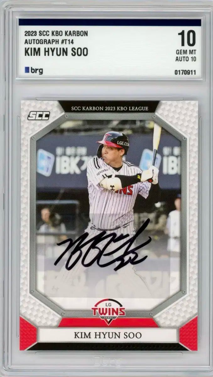 2025 SCC カーボン LG TWINS ツインズ キム ヒョンス オート brg10 auto10