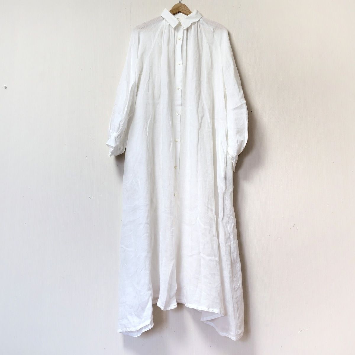 DEUXIEME CLASSE ドゥーズィエム ワンピース サイズ36 S レディース - 白 レギュラー 長袖 ロング シースルー