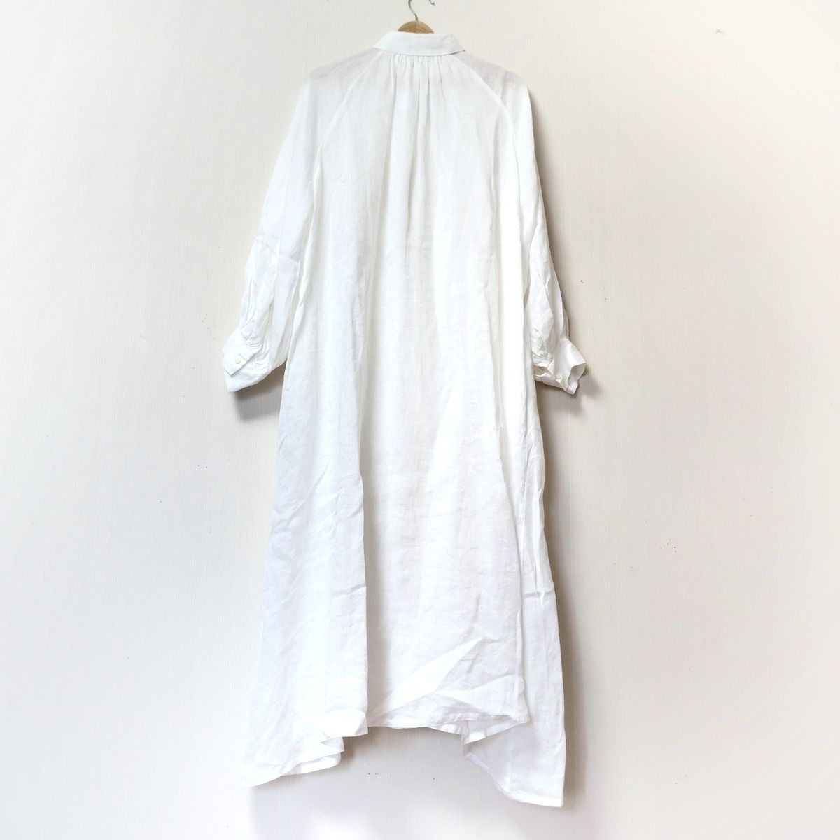 CLASSE ドゥーズィエム ワンピース サイズ36 S レディース - 白 レギュラー 長袖 ロング シースルー