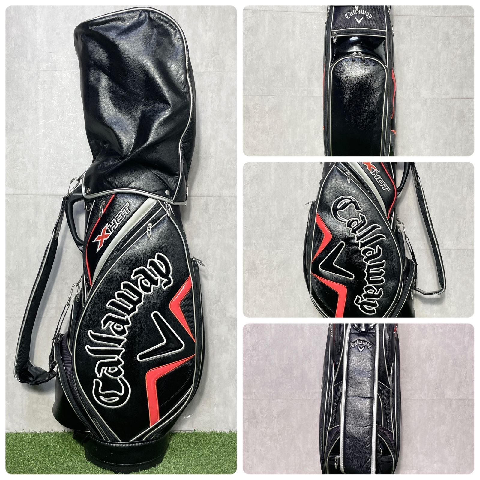 Callawaygolf BIG BERTHA レザーキャディバッグ レア 美品 貴重レフティ】Callaway BIG BERTHA キャロウェイ ビッグバーサ ゴルフ
