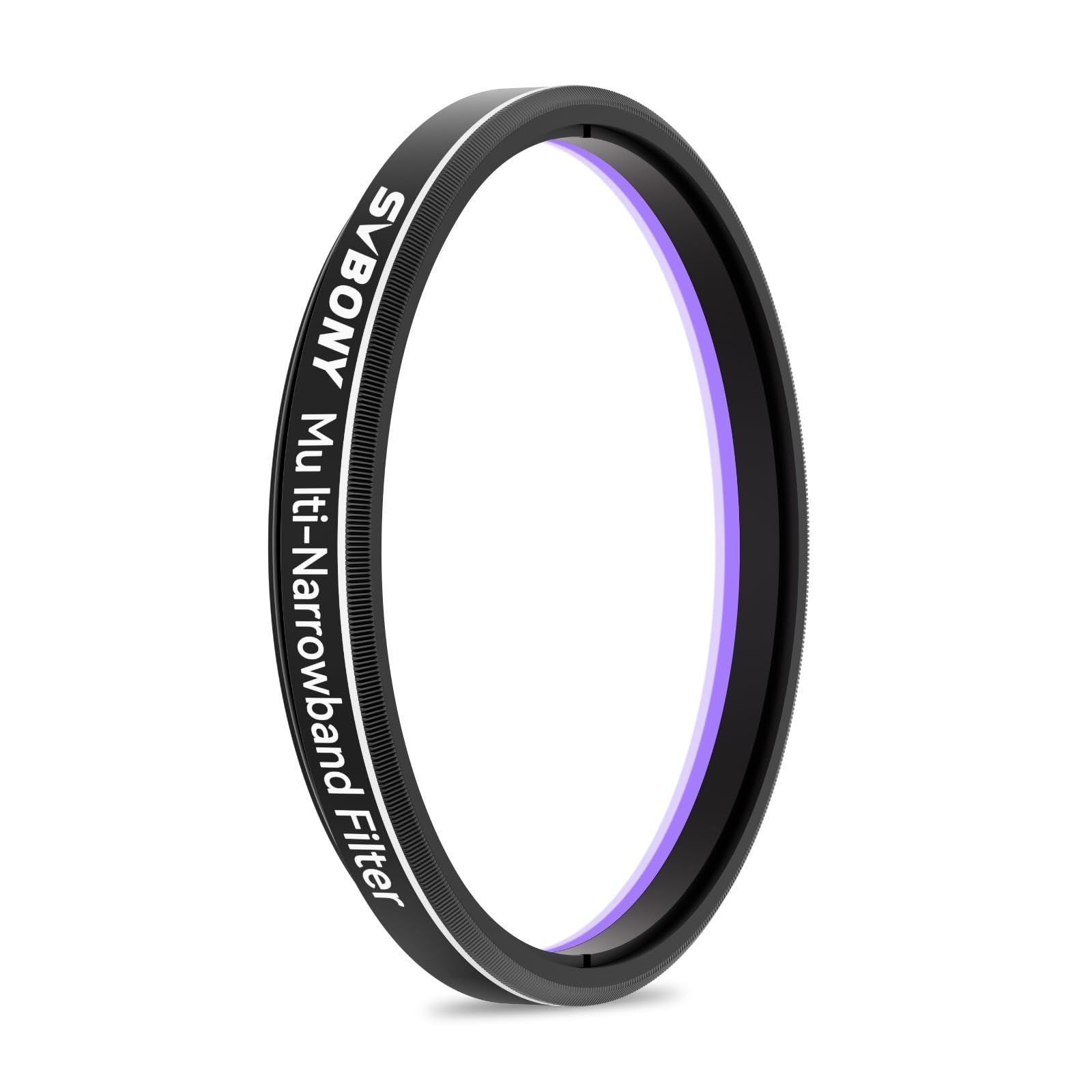 マルチバンドパスフィルター 光汚染 狭帯域フィルター 望遠鏡用 SV240 Hα OIII Hβ 銀河 SVBONY 反射星雲 発光星雲 星団 2インチ