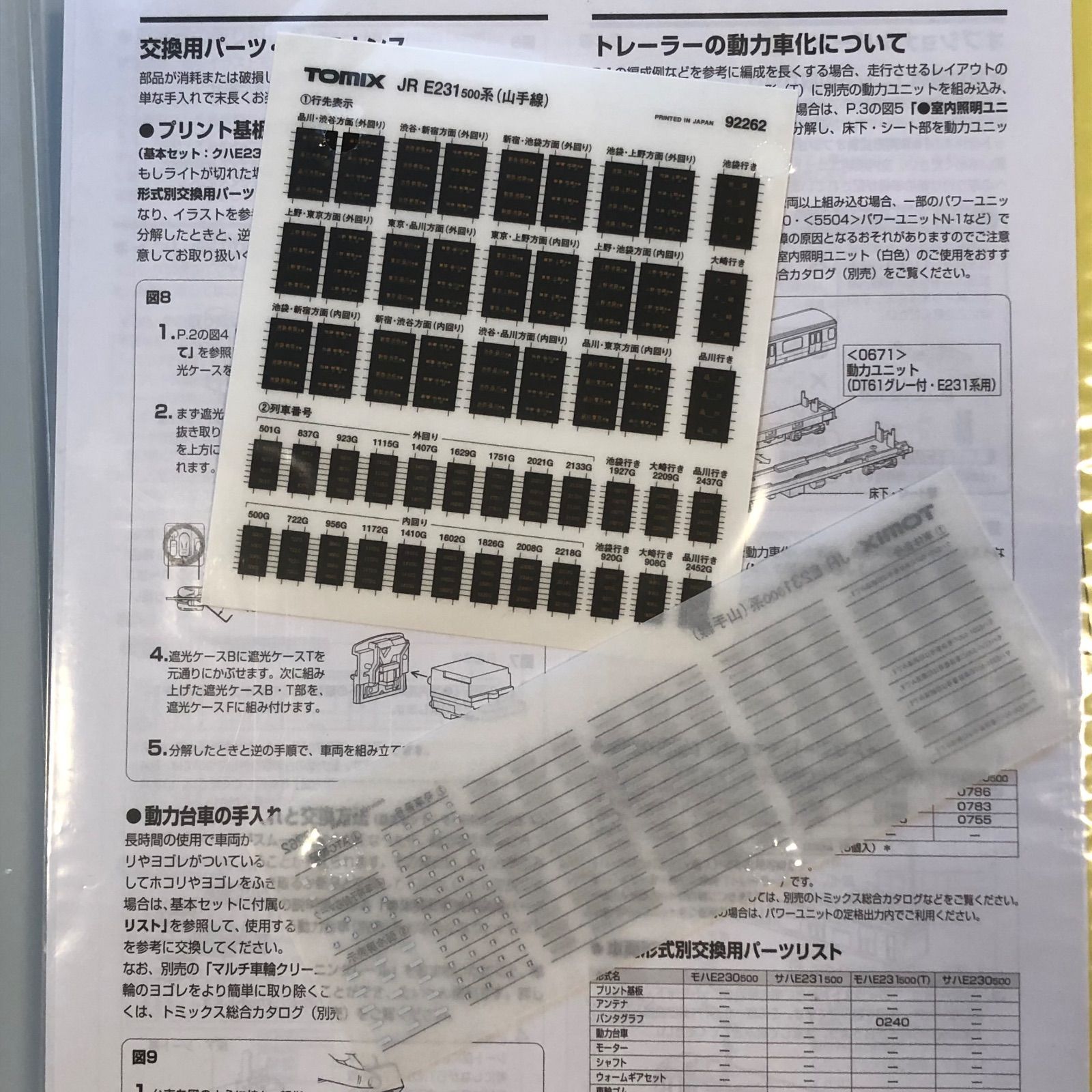 JR E231 500系通勤電車（山手線）TOMIX トミックス TOMY トミー 鉄道