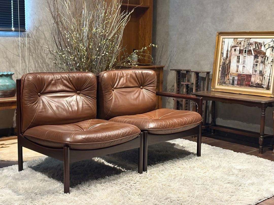 旭川家具 Hock カンディハウス ゴルファー 2人掛けセパレートソファ nZZ