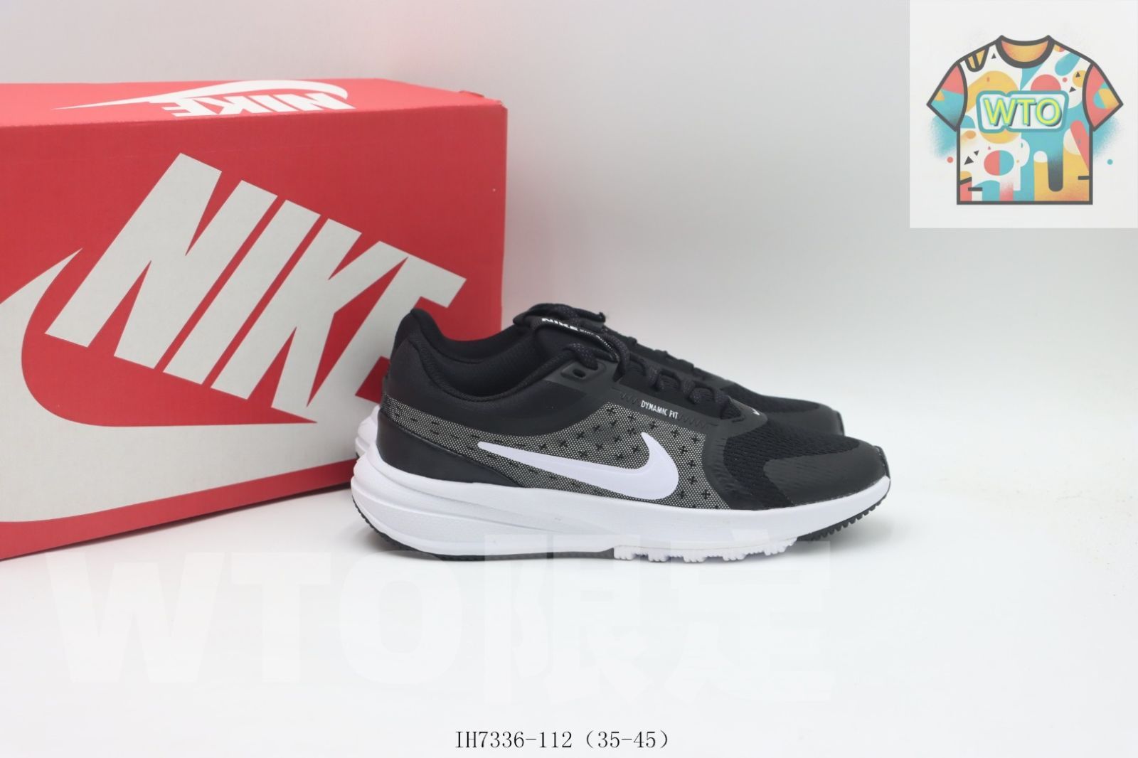 WTO通販 Nike ナイキ ランニングシューズ IH 7336-112 ブラックホワイト-WTO輸入-KTN 62 サイズ調整 スニーカー 