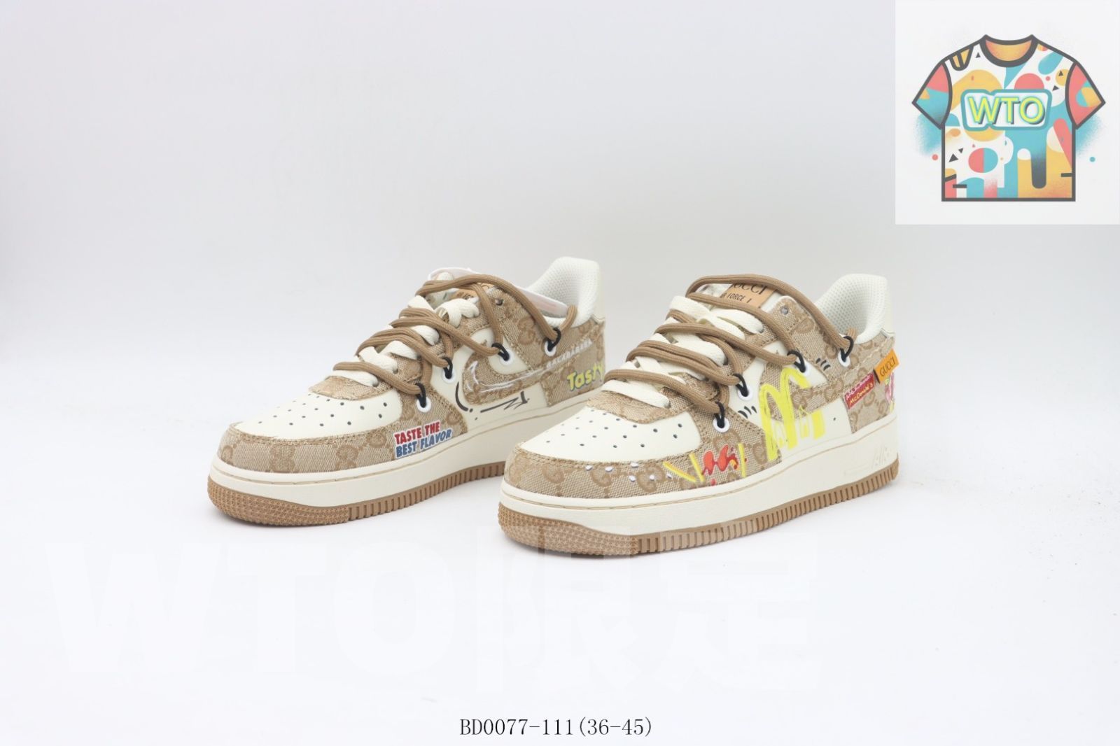  WTO通販 Nike ナイキ スケートシューズ ホワイトブラウン BD 0077-111-WTO輸入-DQZ 59 スニーカー 靴