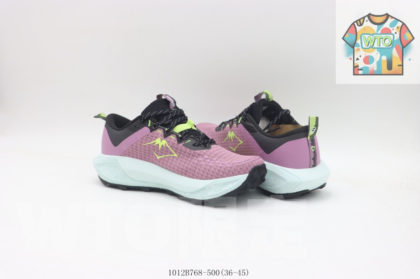 ランニングシューズ ブラックパープル