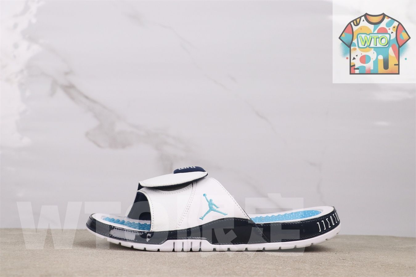 WTO通販 エアジョーダン AA 1336-100 ホワイトブルー スリッパ-WTO輸入-WHA 33
