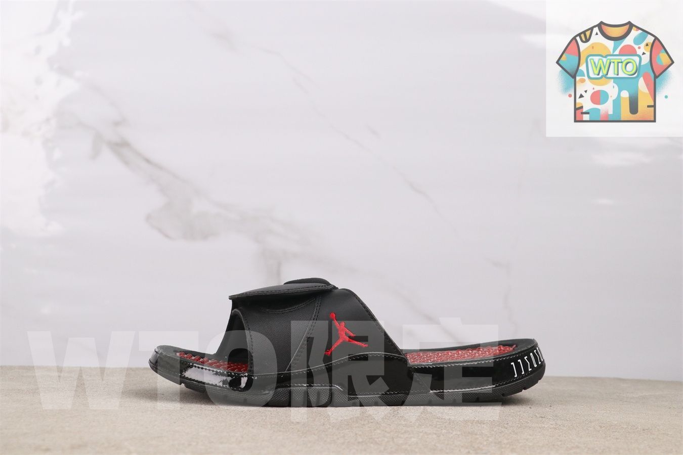 WTO通販 エアジョーダン AA 1336 001 ブラックレッド スリッパ WTO輸入 KXZ 33
