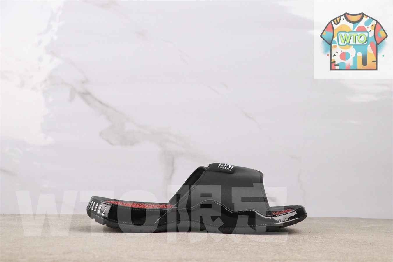 WTO通販 エアジョーダン AA 1336-001 ブラックレッド スリッパ-WTO輸入-CGZ 74