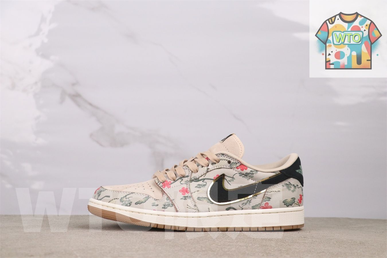 今日 Air Jordan 1 HV 8293 100 エアジョーダン 代 ツルと梅の花 WTO輸入