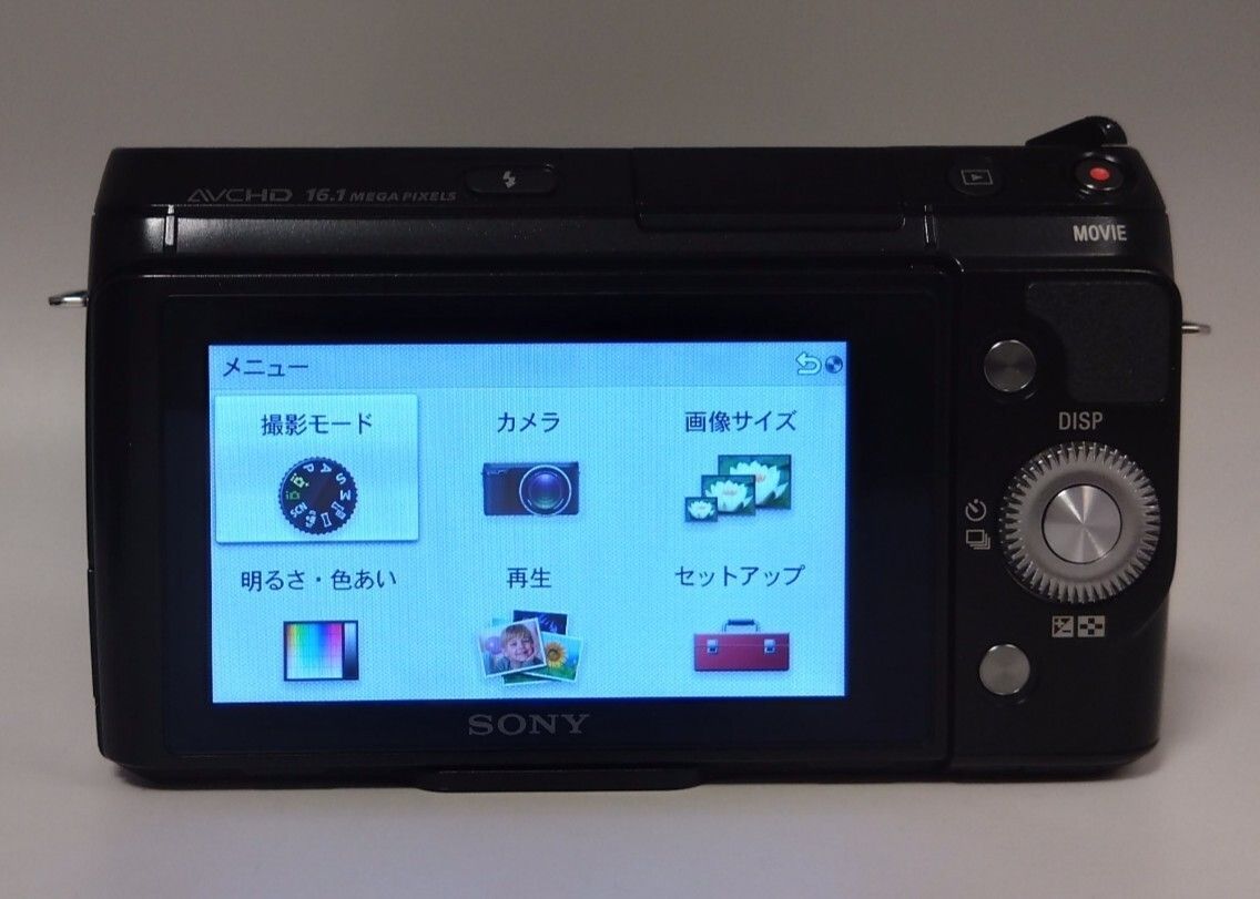 SONY NEX-3D ミラーレスカメラ E 18-55mm ショット数2604回 美品 SONY NEX F3 ブラック + E 18-55mm F3.5-5.6