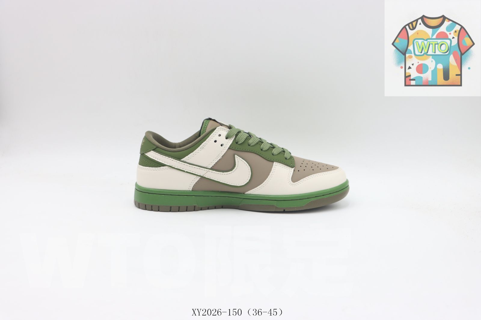 WTO通販 Nike ナイキ スケートシューズ XY 2026-150 ホワイトグリーンブラウン-WTO輸入-ODD 25