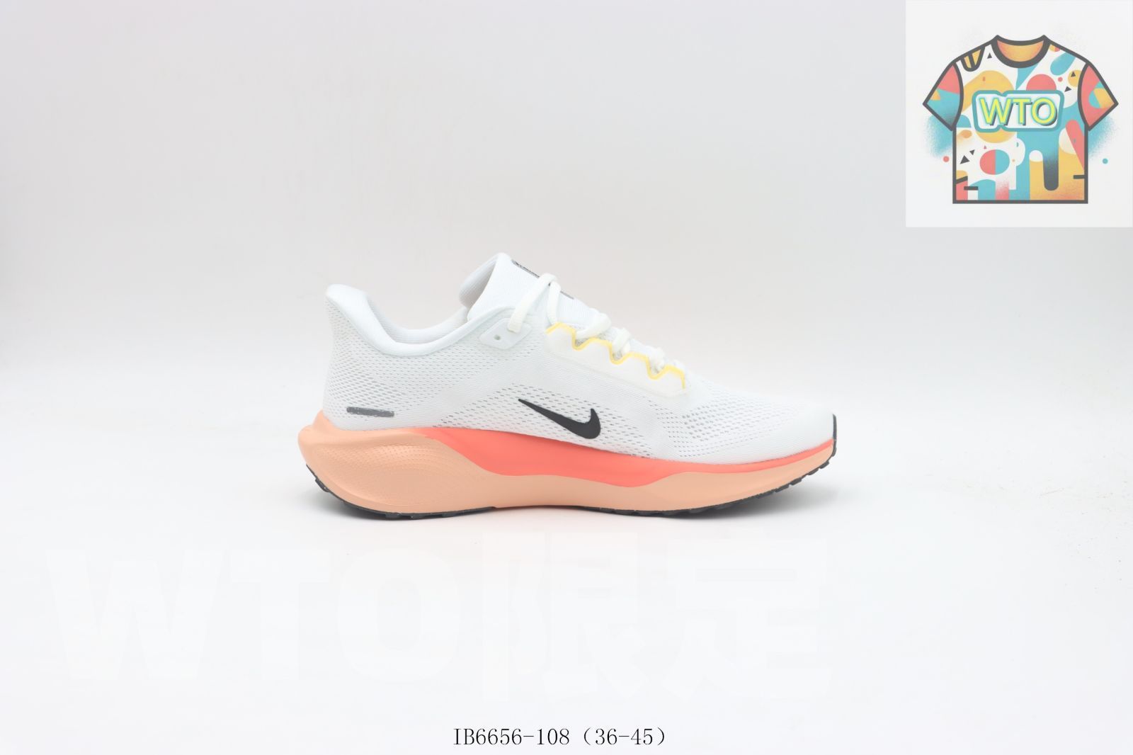 WTO通販 Nike ナイキ ランニングシューズ IB 6656-108 ホワイトオレンジ-WTO輸入-HCJ 26