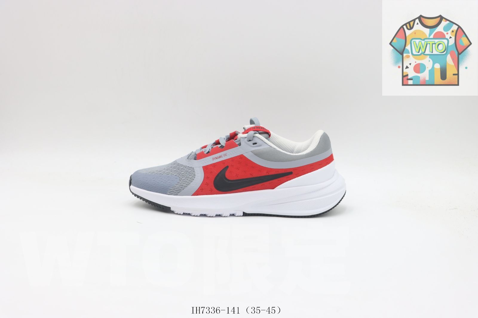 WTO通販 Nike ナイキ ランニングシューズ IH 7336-141 グレーレッド-WTO輸入-FCD 81