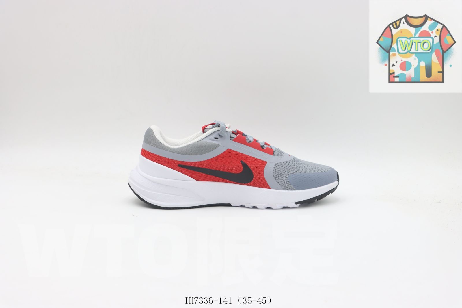 WTO通販 Nike ナイキ ランニングシューズ IH 7336-141 グレーレッド-WTO輸入-FCD 81