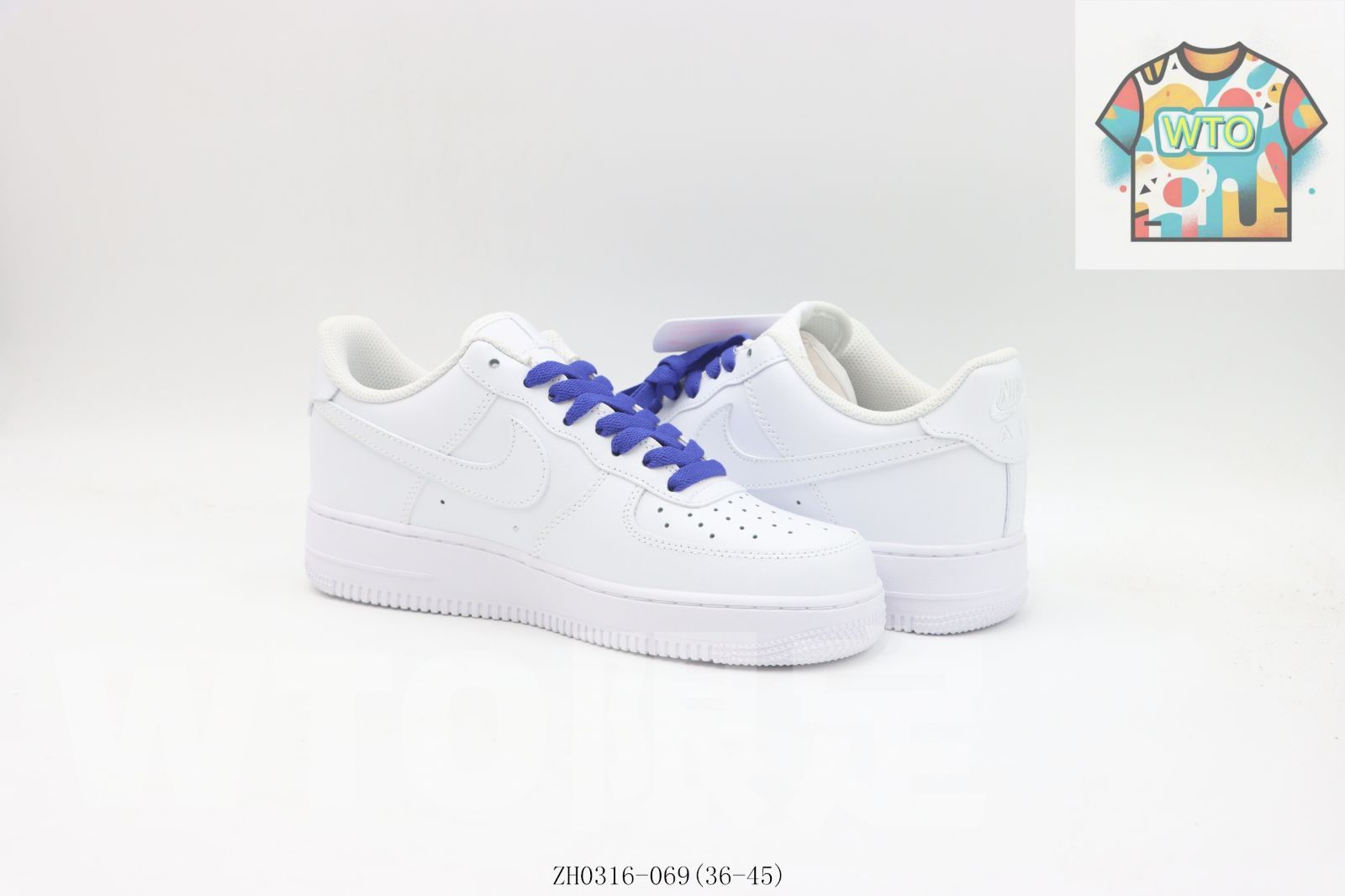 WTO通販 Nike ナイキ スケートシューズ ホワイトブラックブルー ZH 0316-069-WTO輸入-CSA 39 品質検査済 スニーカー 