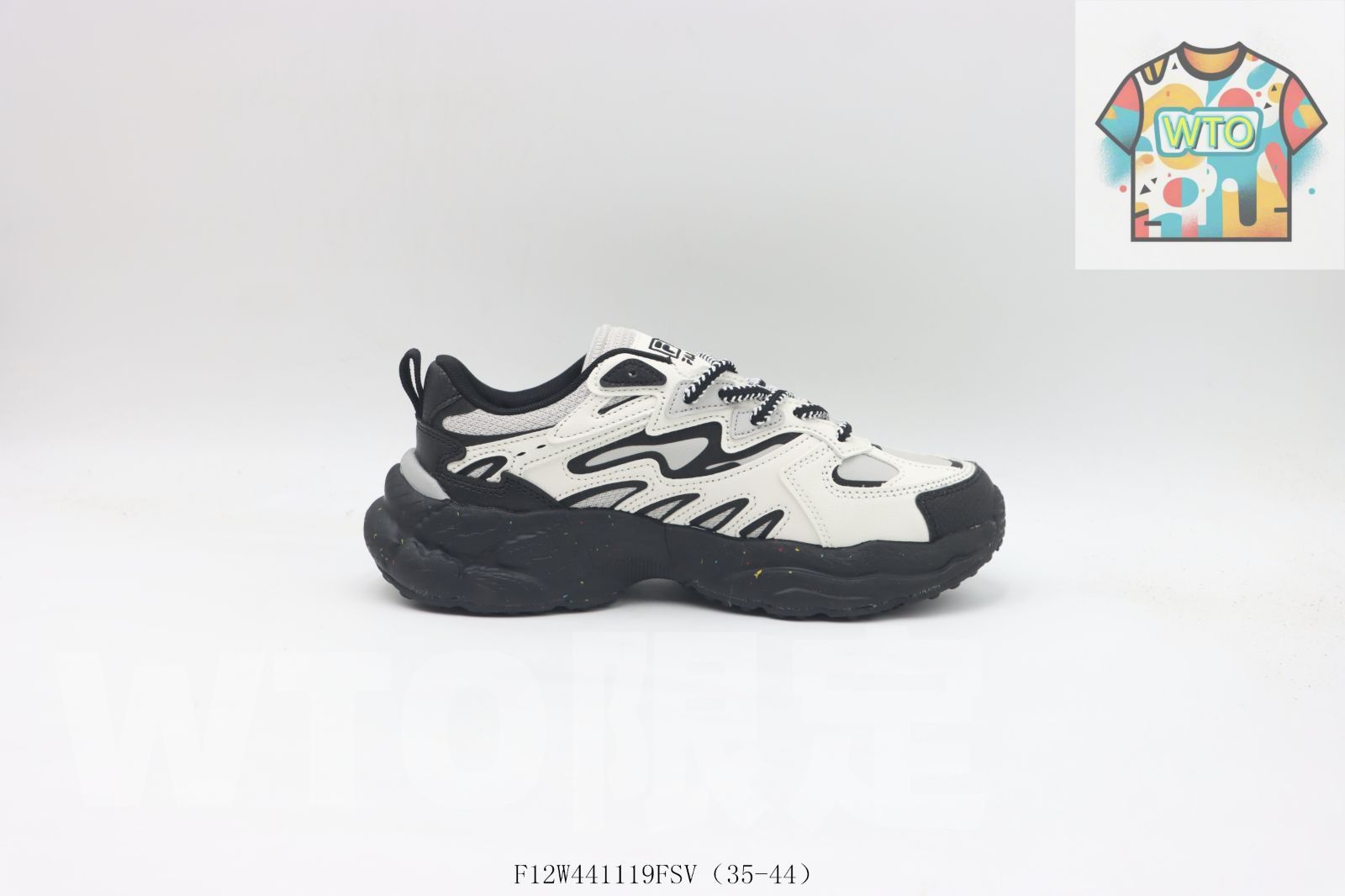 WTO通販 FILA フィラ クランキースニーカー ホワイトブラック-WTO輸入-GVN 84