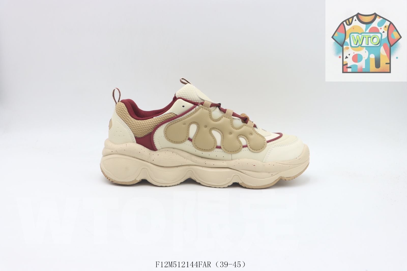 WTO通販 FILA フィラ クランキースニーカー カーキレッド-WTO輸入-KLM 50