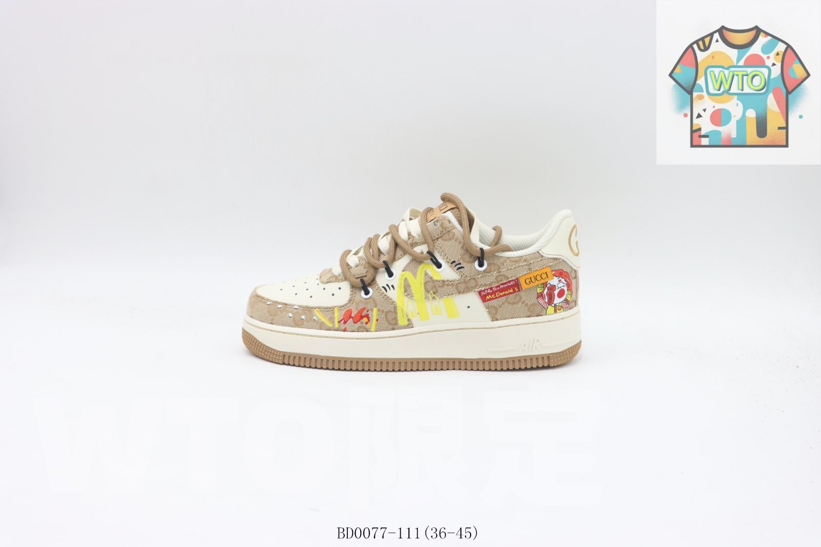 WTO通販 Nike ナイキ スケートシューズ ホワイトブラウン BD 0077-111-WTO輸入-DQZ 59