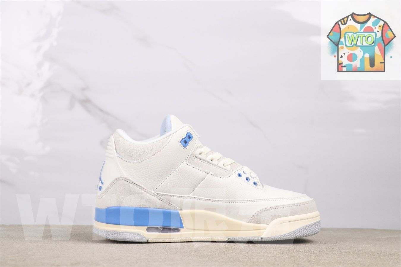 WTO通販 Air Jordan 3 CT 8532-101 エアジョーダン 代 ホワイト - ブルー-WTO輸入-KGX 18