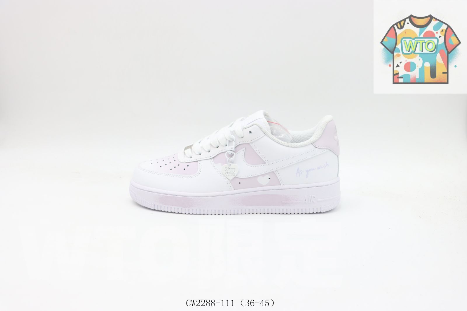 WTO通販 ナイキ Nike スケートシューズ CW 2288-111 白ピンク0-WTO輸入-TPB 54