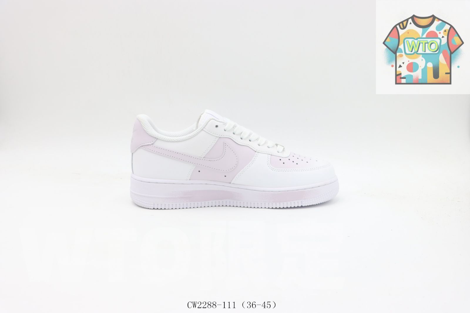 WTO通販 ナイキ Nike スケートシューズ CW 2288-111 白ピンク0-WTO輸入-TPB 54