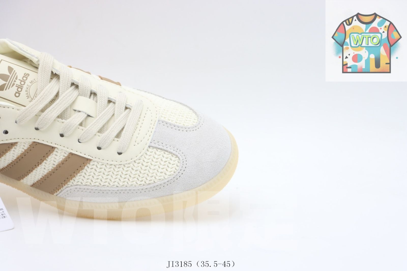 WTO通販 アディダス Adidas スケートシューズ JI 3185 米黄棕0-WTO輸入-BCH 95 ホワイト系 夜間視認性