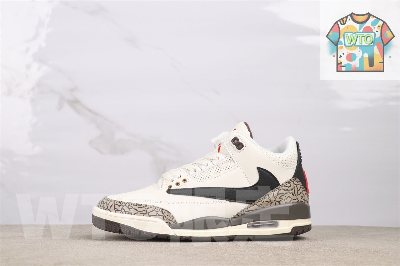 WTO通販 Air Jordan 136064 168 エアジョーダン ホワイト ブラウン WTO輸入 OLQ 38