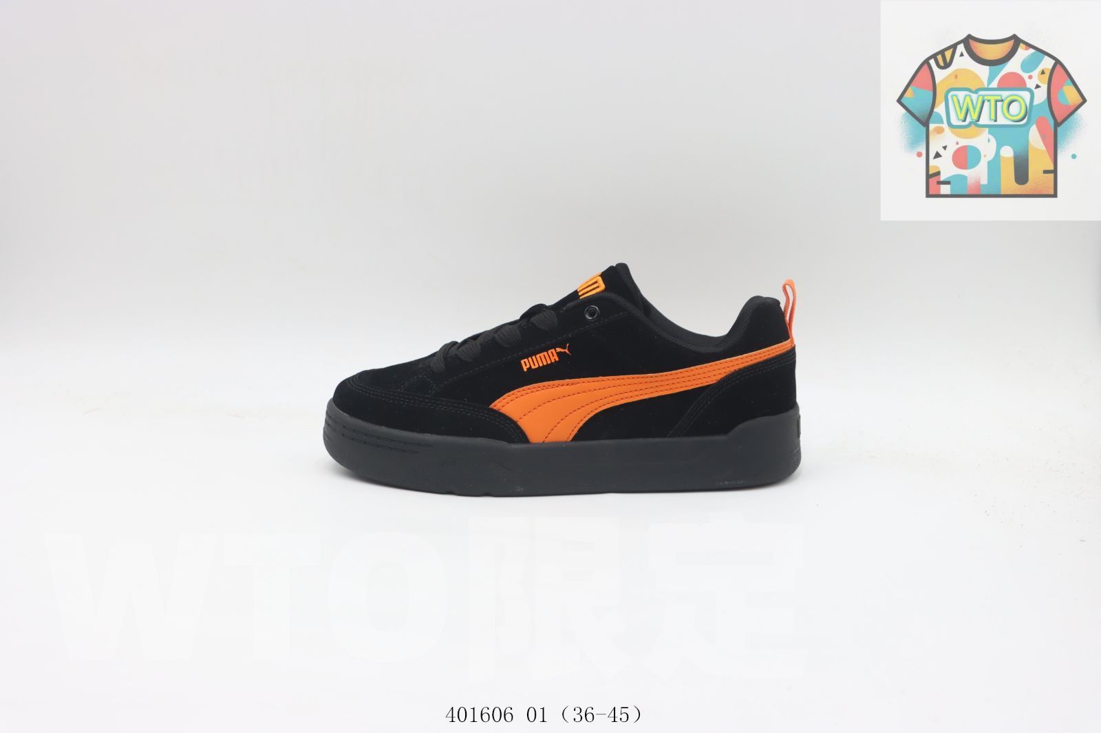WTO通販 プーマ Puma スケートシューズ 401606 01 黒オレンジ0-WTO輸入-QIZ 94
