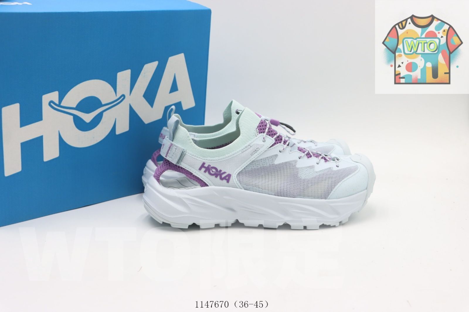 サンダル 青紫色