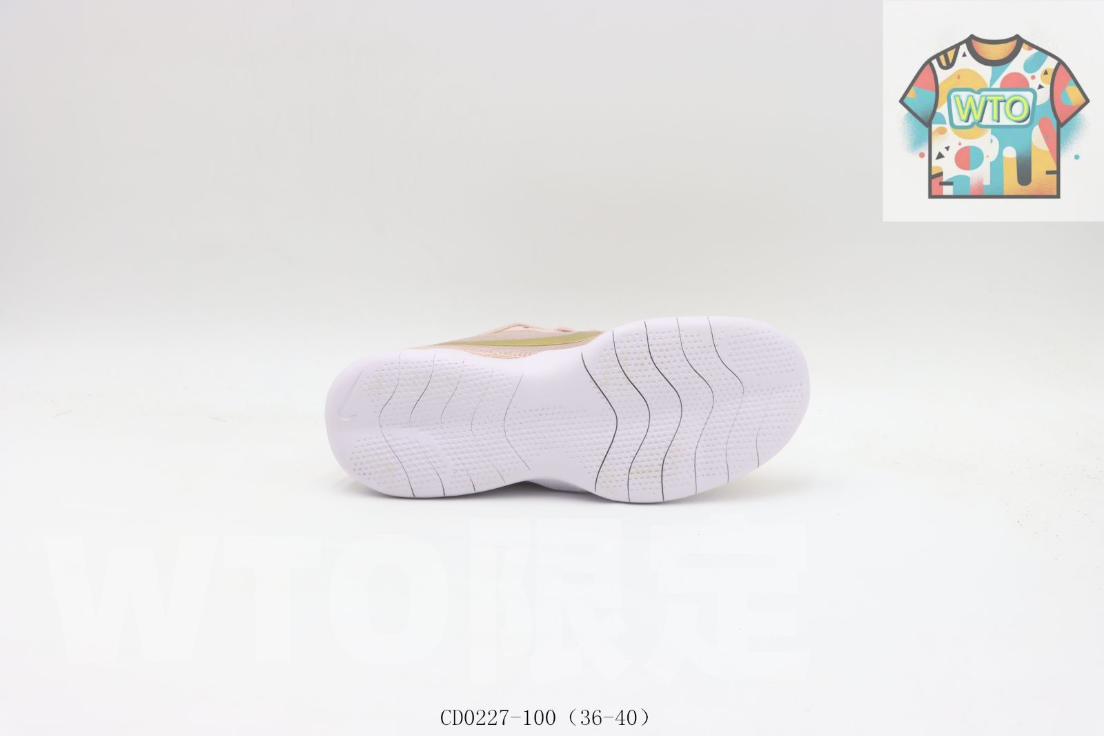  WTO通販 ナイキ Nike ランニングシューズ CD 0227-100 ピンク金色0-WTO輸入-PLN 33 スニーカー キッズシューズ