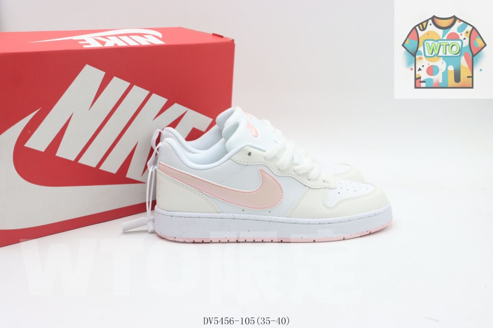  WTO通販 ナイキのスケートシューズ 白粉 DV 5456 - 1050-WTO輸入-TCI 94 スニーカー キッズシューズ