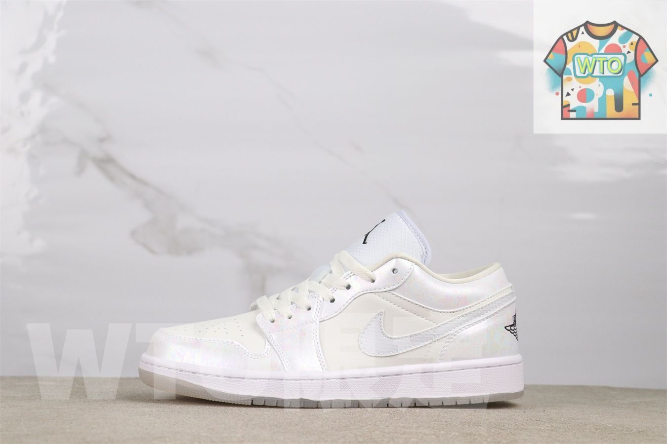 今日 Air Jordan 1 HF 4080-001 ファントムホワイト - グレー ブラック-WTO輸入2